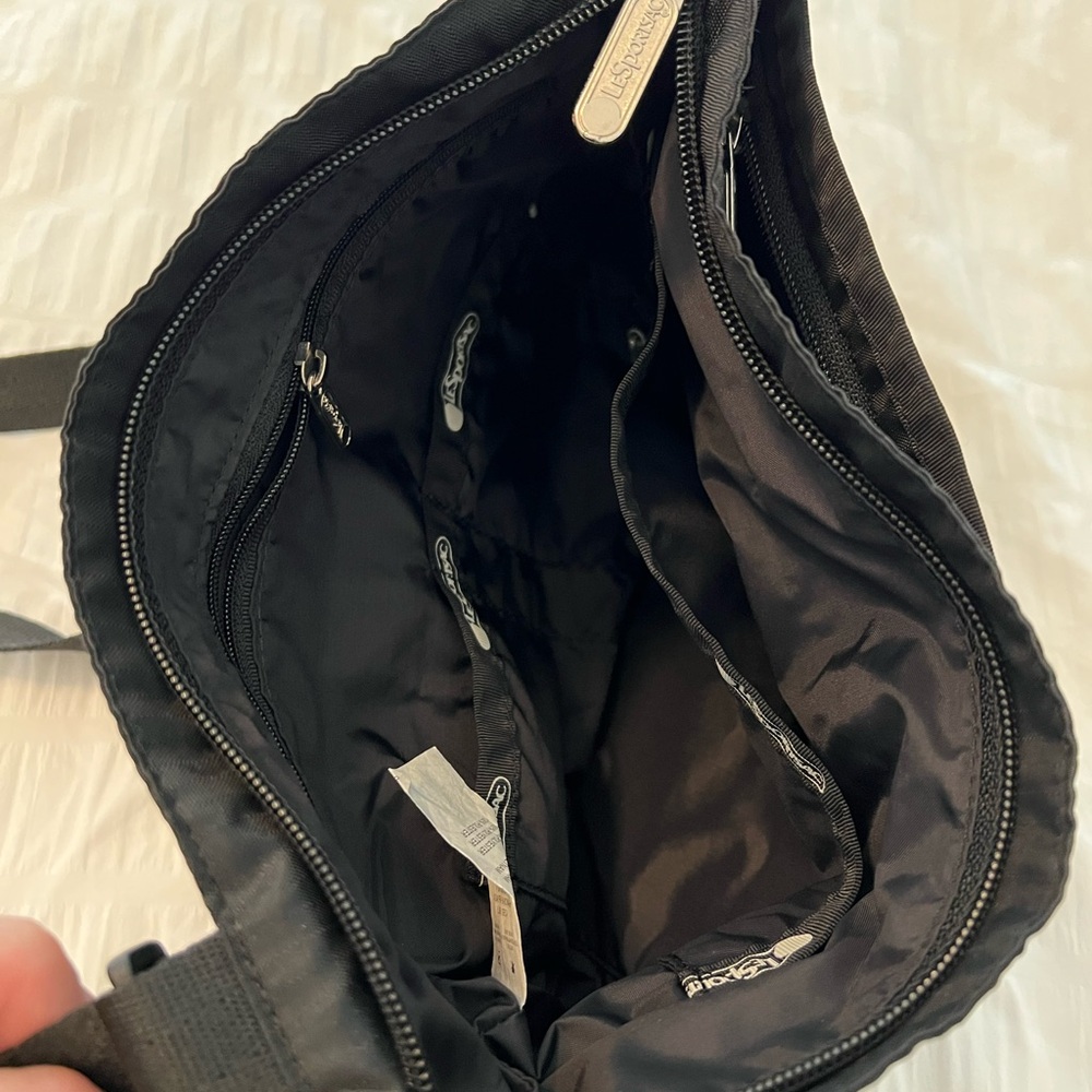 Lesportsac Madison Nylon Crossbody Black Bag - Picture 8 of 11
